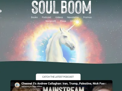 Originally conceptualized in Rainn Wilson’s book of the same name, Soul Boom is an idea that explores the potential for a spiritual revolution—a Soul Boom to instigate healing transformations, both individually and collectively.