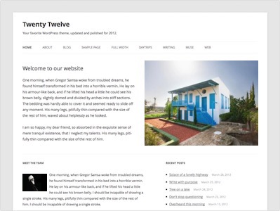 2012 WordPress Child Theme by BahaiWebsites