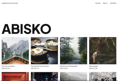 Abisko theme from BahaiWebsites